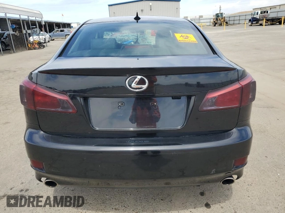 2012 Lexus IS 350 with VIN JTHBE5C21C5029923, listed as a Copart auction lot 54266105 with 209,009 mi miles and Salvage title. Bid and sale history available at DreamBid. Image 6.