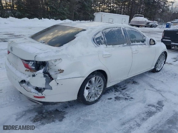 2013 Lexus GS 350 with VIN JTHCE1BL9D5005197, listed as a IAAI auction lot 41561420 with NaN miles. Bid and sale history available at carsss.com. Image 4.