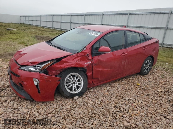 2019 Toyota Prius LE with VIN JTDL9RFU7K3005859, listed as a Copart auction lot 61030765 with 74,022 mi miles and Salvage title. Bid and sale history available at DreamBid. Image 1.