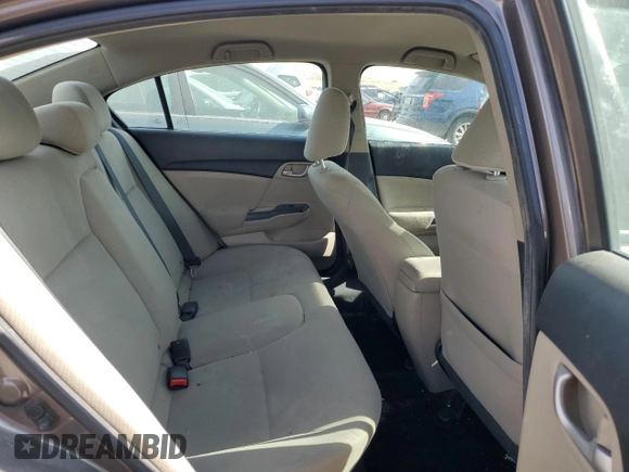 2013 Honda Civic LX with VIN 2HGFB2F57DH582216, listed as a Copart auction lot 61100525 with 165,292 mi miles and Salvage title. Bid and sale history available at DreamBid. Image 10.