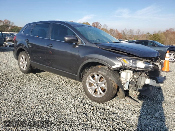 2014 Mazda CX-9 Touring with VIN JM3TB2CA1E0443361, listed as a Copart auction lot 81253734 with 0 mi miles and Salvage Title. Bid and sale history available at carsss.com. Image 4.
