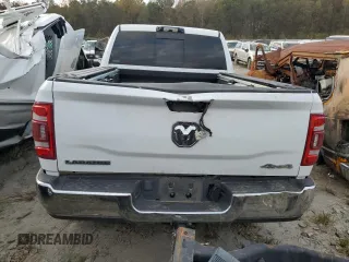2022 Ram 3500 Laramie with VIN 3C63R3ML9NG141586, listed as a Copart auction lot 76458344 with 0 mi miles and Salvage Title. Bid and sale history available at carsss.com. Image 6.