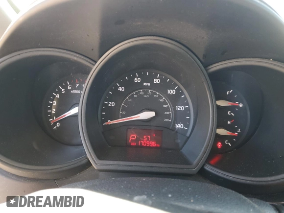 2016 Kia Rio LX with VIN KNADM5A31G6640055, listed as a Copart auction lot 49358645 with 170,996 mi miles and Salvage Title. Bid and sale history available at carsss.com. Image 9.