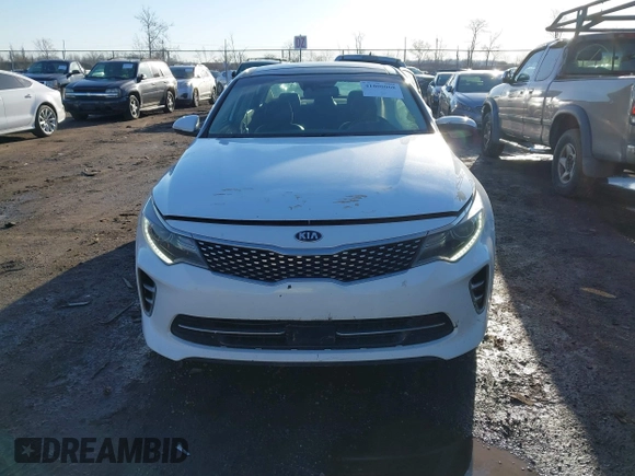 2016 Kia Optima SX Turbo with VIN 5XXGW4L29GG037932, listed as a IAAI auction lot 41800068 with 16,387 mi miles and . Bid and sale history available at carsss.com. Image 12.