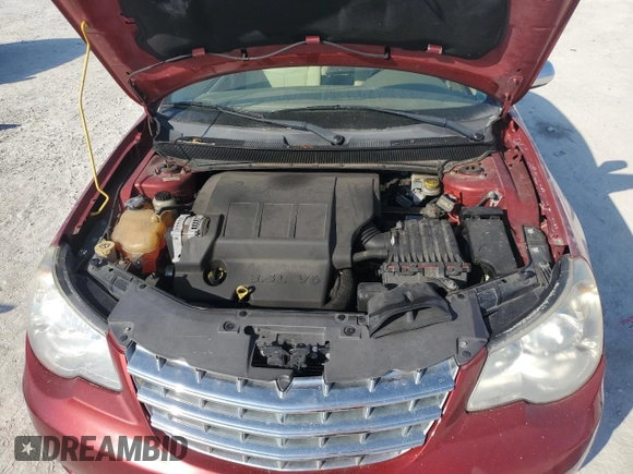 2008 Chrysler Sebring Limited with VIN 1C3LC65M58N104988, listed as a Copart auction lot 43526375 with 56,259 mi miles and Clean Title. Bid and sale history available at DreamBid. Image 11.