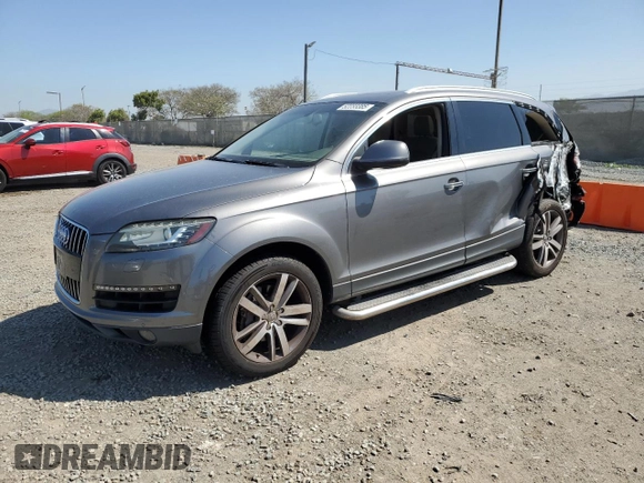 2012 Audi Q7 Premium Plus with VIN WA1LGAFE2CD005256, listed as a Copart auction lot 52233385 with 174,182 mi miles and Salvage title. Bid and sale history available at DreamBid. Image 1.