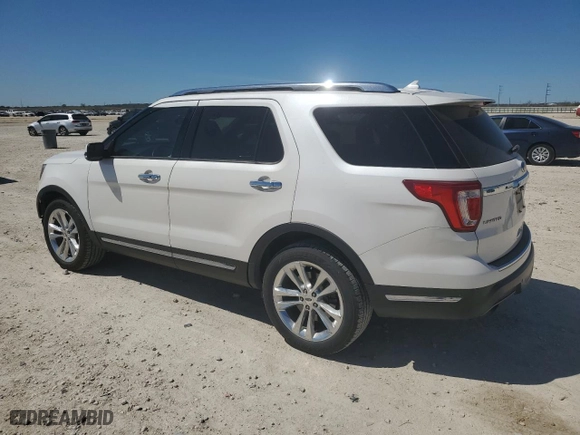 2018 Ford Explorer Limited with VIN 1FM5K7FH8JGC07438, listed as a Copart auction lot 48600075 with 77,580 mi miles and Salvage Title. Bid and sale history available at carsss.com. Image 2.