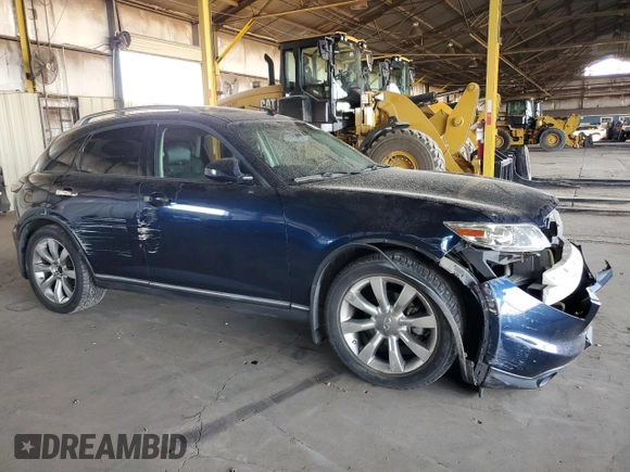 2005 Infiniti FX35 with VIN JNRAS08UX5X103477, listed as a Copart auction lot 72654224 with 97,898 mi miles and Salvage Title. Bid and sale history available at carsss.com. Image 4.