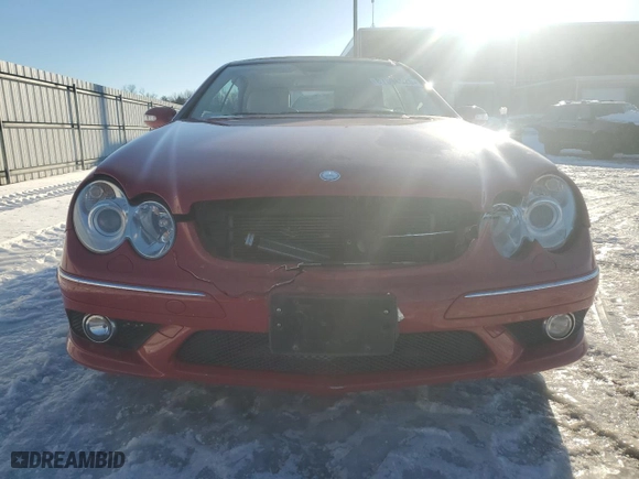 2006 Mercedes-Benz CLK-Class 5.0L with VIN WDBTK75G46T065994, listed as a Copart auction lot 87598525 with 65,703 mi miles and Salvage Title. Bid and sale history available at carsss.com. Image 5.