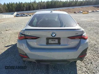 2024 BMW i4 eDrive35 with VIN WBY43AW06RFS25571, listed as a Copart auction lot 47365445 with 13,597 mi miles and Salvage Title. Bid and sale history available at carsss.com. Image 6.