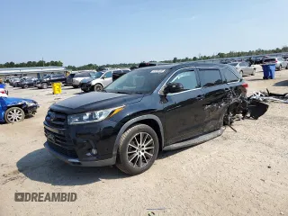 2018 Toyota Highlander SE z VIN 5TDJZRFH7JS559555, wystawiony jako Copart lot #61255465 z przebiegiem 94 010 mil mil oraz Szkoda całkowita • Salvage title. Historia ofert i sprzedaży dostępna na DreamBid. Obrazek 1.