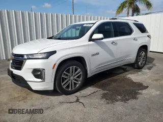 2022 Chevrolet Traverse High Country with VIN 1GNEVNKW5NJ103543, listed as a Copart auction lot 64130425 with 101,751 mi miles and Clean title. Bid and sale history available at DreamBid. Image 1.