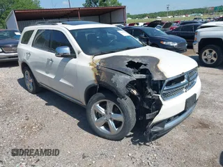 2012 Dodge Durango Citadel with VIN 1C4SDJETXCC229763, listed as a IAAI auction lot 42548689 with Not provided miles and . Bid and sale history available at DreamBid. Image 1.
