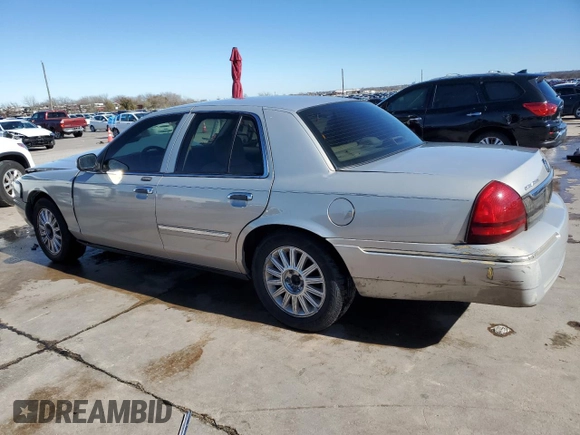 2009 Mercury Grand Marquis LS with VIN 2MEHM75V09X619313, listed as a Copart auction lot 41596455 with 198,017 mi miles and Salvage Title. Bid and sale history available at DreamBid. Image 2.