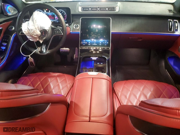 2022 Mercedes-Benz S-Class S 580 with VIN W1K6G7GBXNA125732, listed as a Copart auction lot 87169814 with 33,105 mi miles and Salvage Title. Bid and sale history available at carsss.com. Image 8.