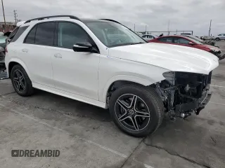 2024 Mercedes-Benz GLE 450 with VIN 4JGFB5KB2RB166243, listed as a Copart auction lot 53145105 with 9,598 mi miles and Salvage title. Bid and sale history available at DreamBid. Image 4.