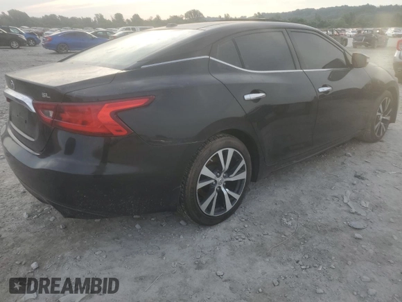 2017 Nissan Maxima SL with VIN 1N4AA6AP2HC449938, listed as a Copart auction lot 61345585 with Not provided miles and Salvage title. Bid and sale history available at DreamBid. Image 3.