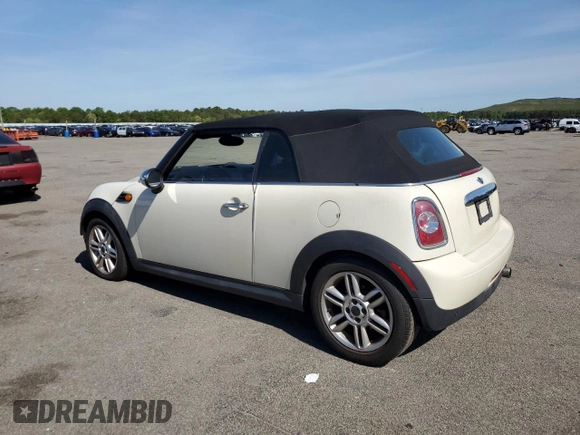 2011 MINI Convertible z VIN WMWZN3C55BT133563, wystawiony jako Copart lot #57984335 z przebiegiem 78 972 mil mil oraz Czysty tytuł • Clean title. Historia ofert i sprzedaży dostępna na DreamBid. Obrazek 2.