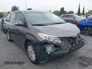 2015 Toyota Sienna Limited with VIN 5TDDK3DC4FS097372, listed as a IAAI auction lot 42204810 with 106,759 mi miles and . Bid and sale history available at DreamBid. Image 1.