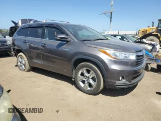2016 Toyota Highlander Limited with VIN 5TDDCRFH0GS018466, listed as a Copart auction lot 55974825 with 136,099 mi miles and Salvage title. Bid and sale history available at DreamBid. Image 4.