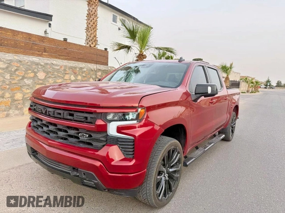2024 Chevrolet Silverado 1500 with VIN 3GCPADEK4RG119854, listed as a Copart auction lot 55273895 with 6,635 mi miles and Salvage Title. Bid and sale history available at DreamBid. Image 2.