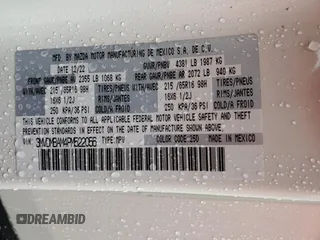 2023 Mazda CX-30 S with VIN 3MVDMBAM4PM522056, listed as a Copart auction lot 49122975 with 16,624 mi miles and Salvage title. Bid and sale history available at DreamBid. Image 14.