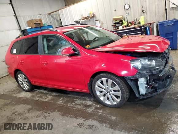 2014 Volkswagen Jetta SportWagen S with VIN 3VWKX7AJ2EM613002, listed as a Copart auction lot 89036115 with 144,669 mi miles and Salvage Title. Bid and sale history available at carsss.com. Image 4.