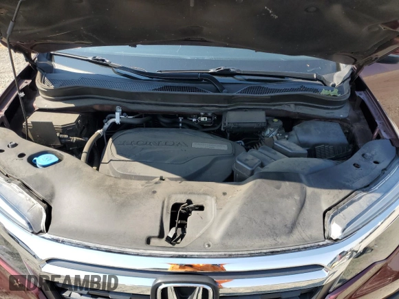 2019 Honda Ridgeline RTL with VIN 5FPYK3F52KB039850, listed as a Copart auction lot 64013955 with 75,366 mi miles and Salvage title. Bid and sale history available at DreamBid. Image 11.