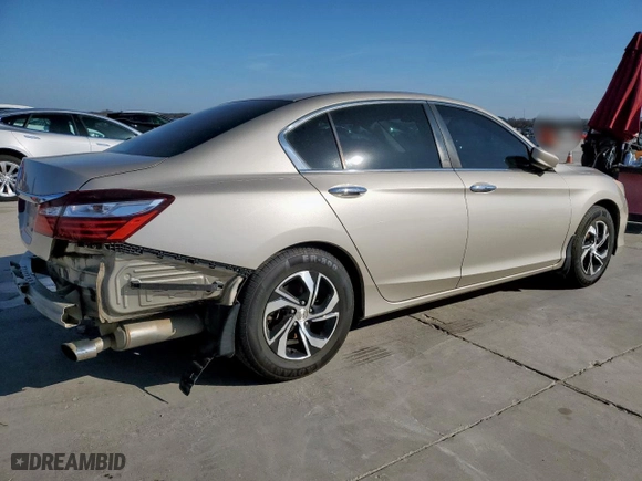 2016 Honda Accord Sedan LX with VIN 1HGCR2F32GA087048, listed as a Copart auction lot 44504565 with 130,936 mi miles and Salvage Title. Bid and sale history available at carsss.com. Image 3.