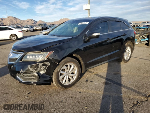 2016 Acura RDX Technology with VIN 5J8TB3H53GL001971, listed as a Copart auction lot 87957245 with 119,896 mi miles and Salvage Title. Bid and sale history available at DreamBid. Image 1.