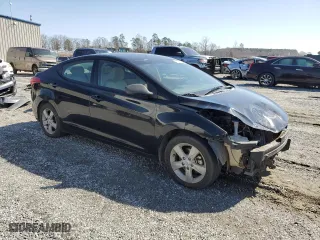 2013 Hyundai Elantra GLS PZEV with VIN KMHDH4AE1DU999945, listed as a Copart auction lot 48854195 with 211,992 mi miles and Salvage Title. Bid and sale history available at carsss.com. Image 4.