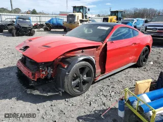 2022 Ford Mustang EcoBoost with VIN 1FA6P8THXN5133810, listed as a Copart auction lot 46277315 with 21,548 mi miles and Salvage Title. Bid and sale history available at carsss.com. Image 1.