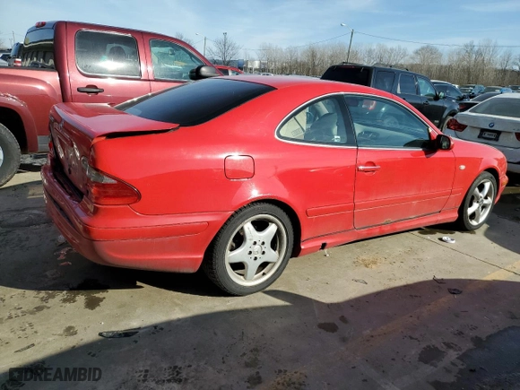1999 Mercedes-Benz CLK-Class with VIN WDBLJ70G9XF058095, listed as a Copart auction lot 41823115 with 260,113 mi miles and Salvage Title. Bid and sale history available at carsss.com. Image 3.