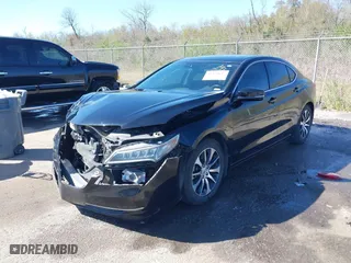 2015 Acura TLX Tech with VIN 19UUB1F5XFA029062, listed as a IAAI auction lot 41834647 with 106,542 mi miles. Bid and sale history available at carsss.com. Image 17.