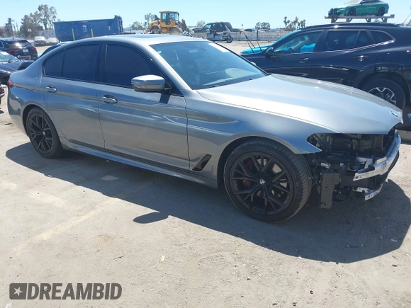 2023 BMW 5 Series 530i with VIN WBA53BH0XPCN25845, listed as a IAAI auction lot 42226987 with 25,717 mi miles and . Bid and sale history available at DreamBid. Image 1.