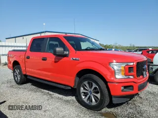 2019 Ford F-150 XL with VIN 1FTEW1E56KFC40037, listed as a Copart auction lot 51906275 with 183,231 mi miles and Salvage Title. Bid and sale history available at carsss.com. Image 4.