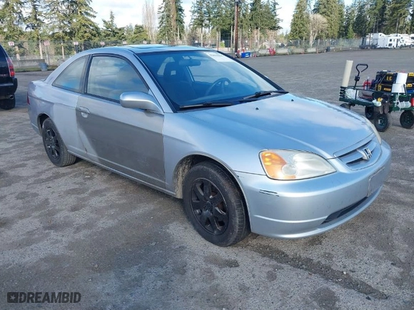 2003 Honda Civic EX with VIN 1HGEM22953L012926, listed as a IAAI auction lot 41819055 with 182,113 mi miles. Bid and sale history available at carsss.com. Image 1.