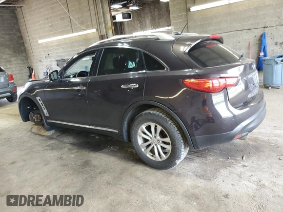 2011 Infiniti FX with VIN JN8AS1MW9BM733523, listed as a Copart auction lot 56670815 with 105,195 mi miles and Salvage title. Bid and sale history available at DreamBid. Image 2.