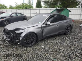 2018 Infiniti Q50 Luxe with VIN JN1EV7AR1JM433482, listed as a Copart auction lot 57093905 with Not provided miles and Salvage title. Bid and sale history available at DreamBid. Image 1.