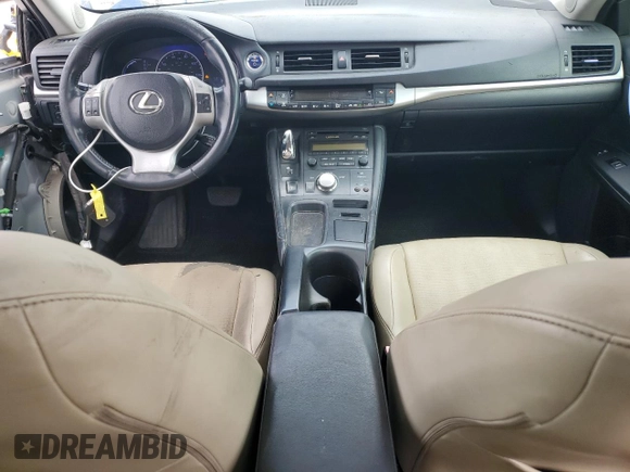 2011 Lexus CT 200h with VIN JTHKD5BH4B2041752, listed as a Copart auction lot 49601325 with 169,248 mi miles and Salvage Title. Bid and sale history available at DreamBid. Image 8.