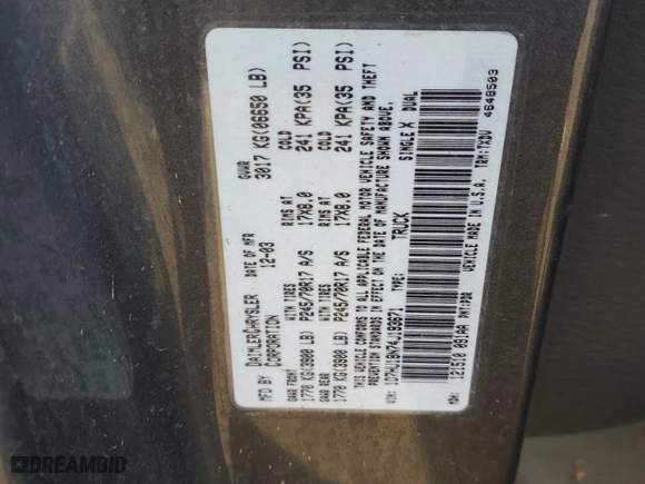 2004 Dodge Ram 1500 SLT with VIN 1D7HU18N74J193671, listed as a Copart auction lot 73758104 with 164,318 mi miles and Non Repairable. Bid and sale history available at carsss.com. Image 12.
