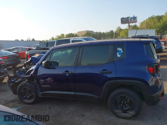2020 Jeep Renegade Sport with VIN ZACNJAAB5LPM05727, listed as a IAAI auction lot 40515936 with Not Provided miles and . Bid and sale history available at carsss.com. Image 13.