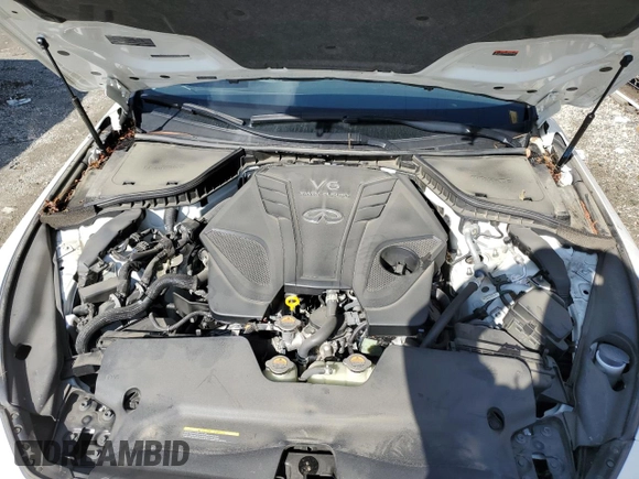 2023 Infiniti Q50 Luxe with VIN JN1EV7BP6PM511826, listed as a Copart auction lot 86655224 with 23,681 mi miles and Salvage Title. Bid and sale history available at DreamBid. Image 11.