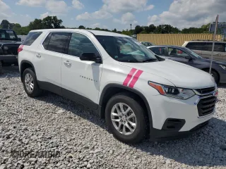 2019 Chevrolet Traverse LS with VIN 1GNERFKW9KJ281400, listed as a Copart auction lot 69558904 with 40,198 mi miles and Salvage Title. Bid and sale history available at carsss.com. Image 4.