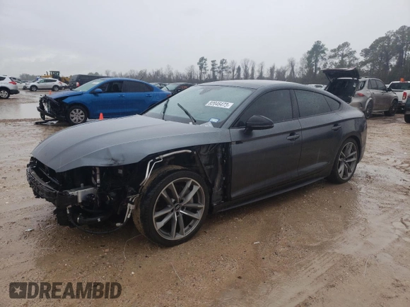 2019 Audi A5 Sportback Prestige with VIN WAUFNCF55KA067283, listed as a Copart auction lot 82046473 with 82,628 mi miles. Bid and sale history available at carsss.com. Image 1.