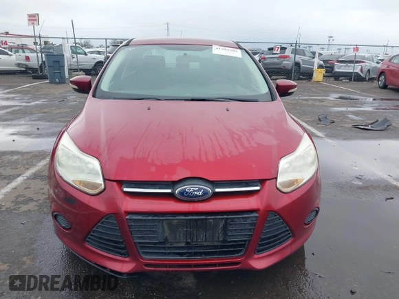 2014 Ford Focus SE with VIN 1FADP3F22EL112110, listed as a IAAI auction lot 41582585 with 107,285 mi miles. Bid and sale history available at carsss.com. Image 12.