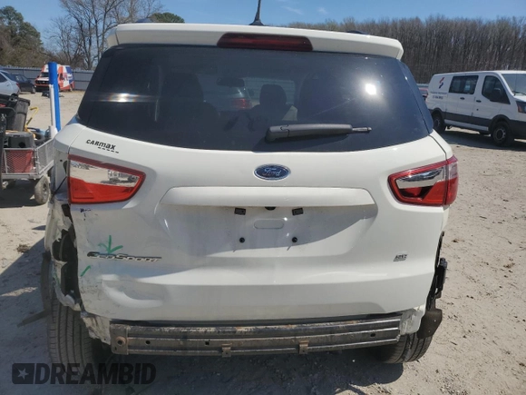 2021 Ford EcoSport SE with VIN MAJ3S2GE1MC437827, listed as a Copart auction lot 50764635 with 27,137 mi miles and Salvage Title. Bid and sale history available at DreamBid. Image 6.