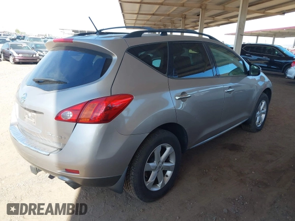 2009 Nissan Murano S z VIN JN8AZ18W19W145720, wystawiony jako IAAI lot #42345965 z przebiegiem 158 243 mil mil oraz . Historia ofert i sprzedaży dostępna na DreamBid. Obrazek 4.