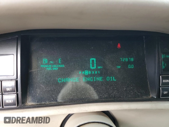 1995 Cadillac DeVille z VIN 1G6KD52B3SU243924, wystawiony jako Copart lot #56945395 z przebiegiem 72 878 mil mil oraz Szkoda całkowita • Salvage title. Historia ofert i sprzedaży dostępna na DreamBid. Obrazek 9.