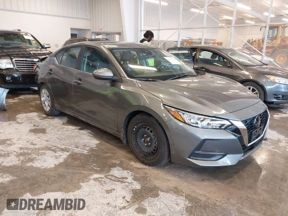 2022 Nissan Sentra S with VIN 3N1AB8BV1NY282039, listed as a IAAI auction lot 41945581 with 26,220 mi miles. Bid and sale history available at carsss.com. Image 1.